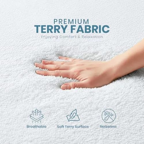 Utopia Bedding Waterproof Mattress Protector California King 17-inch Deep | Breathable Terry Cover with Fitted Style thumbnail 2
