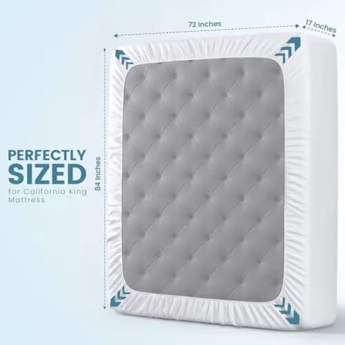 Utopia Bedding Waterproof Mattress Protector California King 17-inch Deep | Breathable Terry Cover with Fitted Style thumbnail 4