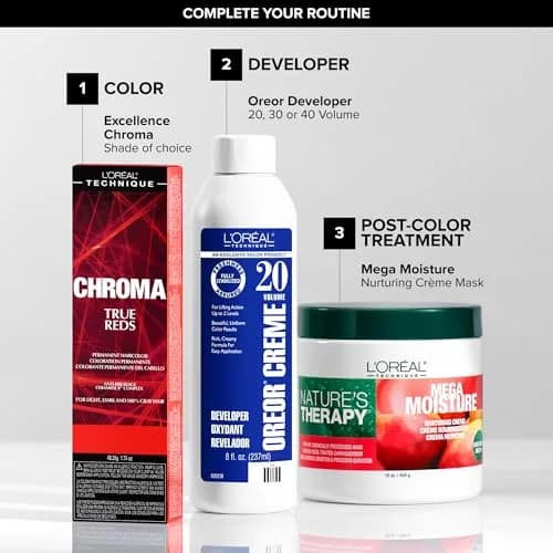 L'OREAL TECHNIQUE Chroma True Reds Permanent Hair Color - Sangria | Long-Lasting Red Shade, Suitable for All Hair Bases, Anti-Breakage Ceramide R™ Complex thumbnail 5