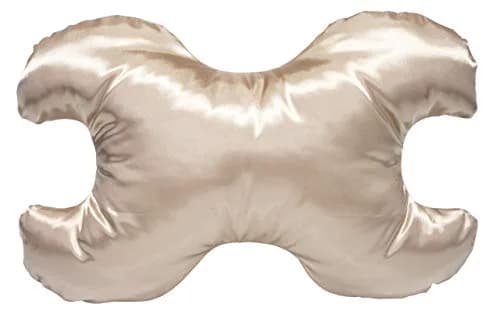 Save My Face! Pillow The Original Anti-Wrinkle PILLOWETTE Satin Champagne | Satin Fabric, 22x5x15 in thumbnail 1