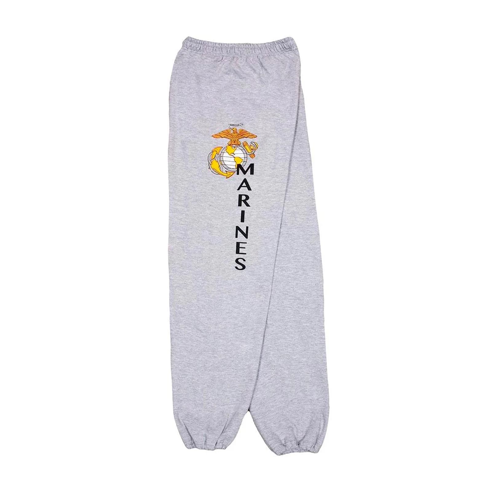 Fox Outdoor Marines Logo Sweatpants, Grey, XX-Large | All-Day Comfort & Durability for Active Men — Grey