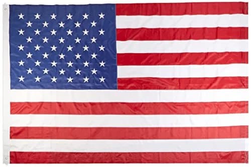 Flags Importer USA Flag 10x15' Nylon Embroidered Outdoor Indoor Banner thumbnail 1