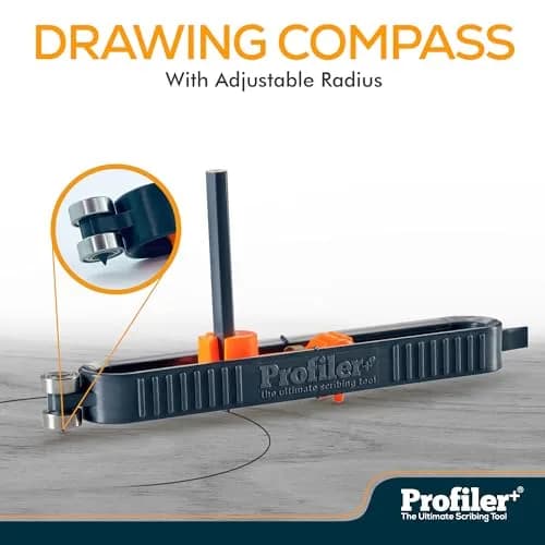 Profiler+ Multifunction Scribing Tool – Adaptable to Any Marker, Precise Woodworking & Carpentry (0.5mm) | UK Made thumbnail 2