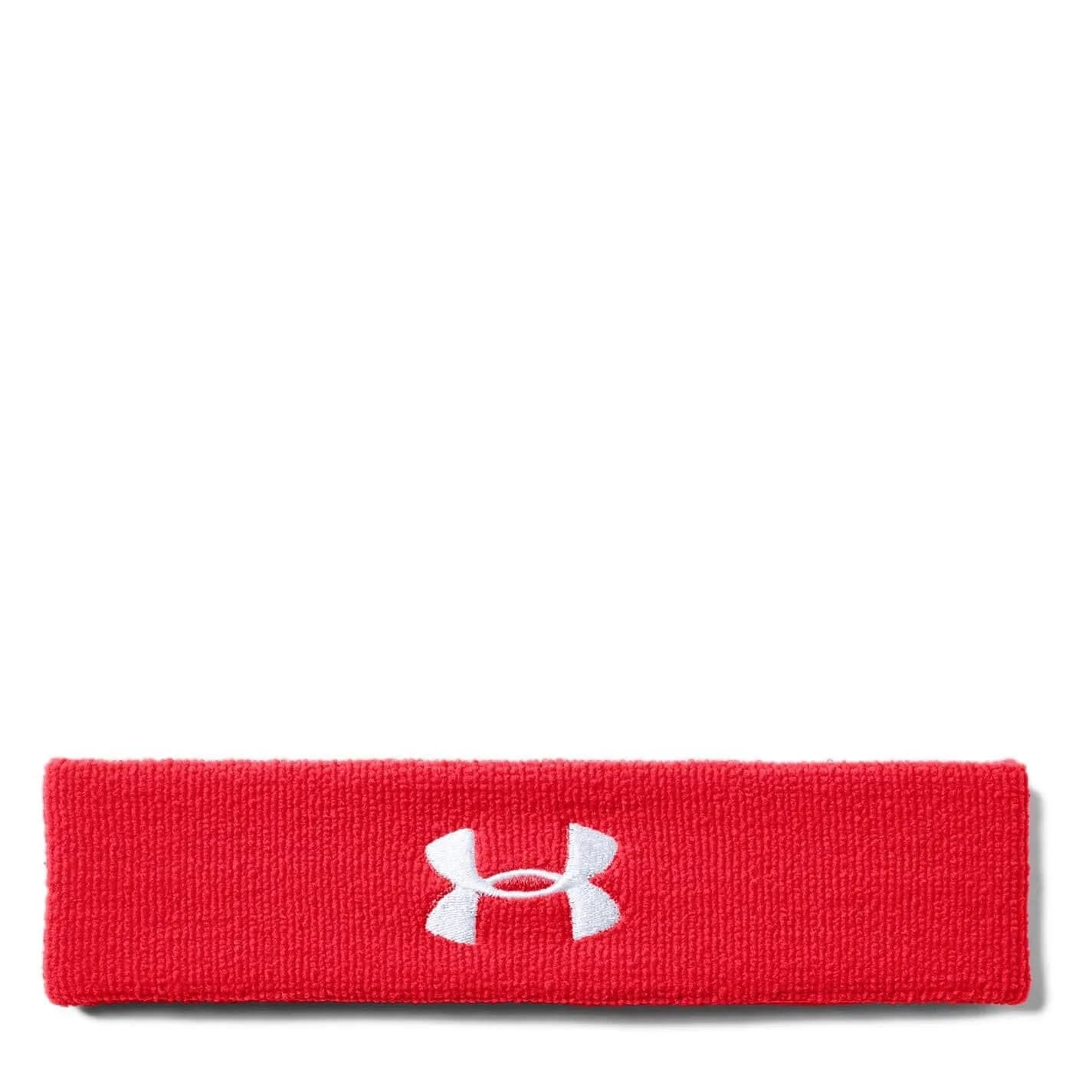 Under Armour Men's Performance Headband Red/White | Sweat-Wicking & Quick-Dry for Sports — Red (600)/White