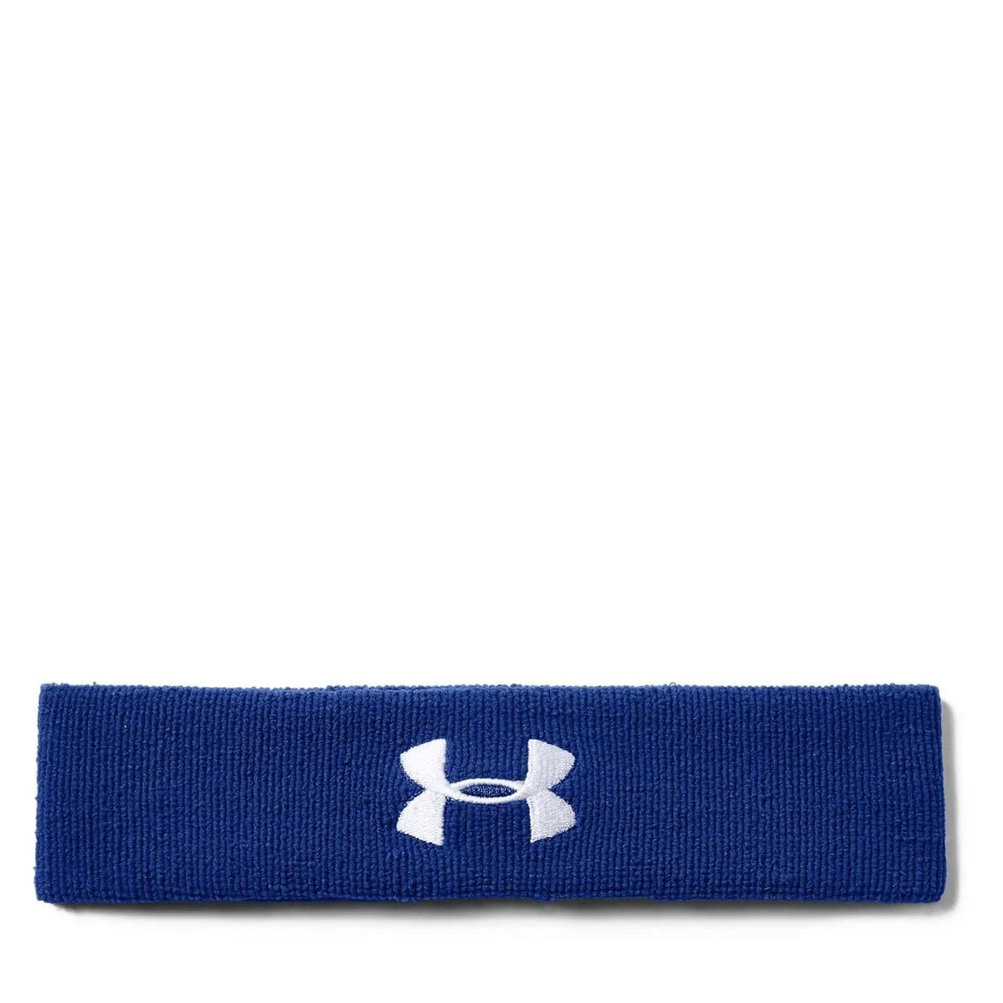 Under Armour Performance Headband Royal (400)/White 4.5cm (1.77in) | Sweat-Wicking for Indian Athletes — Royal (400)/White