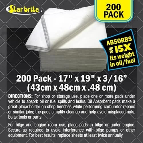 STAR BRITE Bilge Oil Pads - Absorbs Oil, Repels Water | 6.53 kg (14.4 lb) Pack thumbnail 4