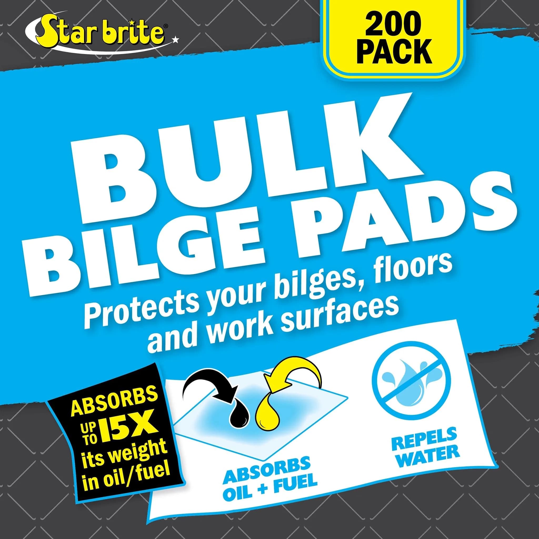 STAR BRITE Bilge Oil Pads - Absorbs Oil, Repels Water | 6.53 kg (14.4 lb) Pack - view 2