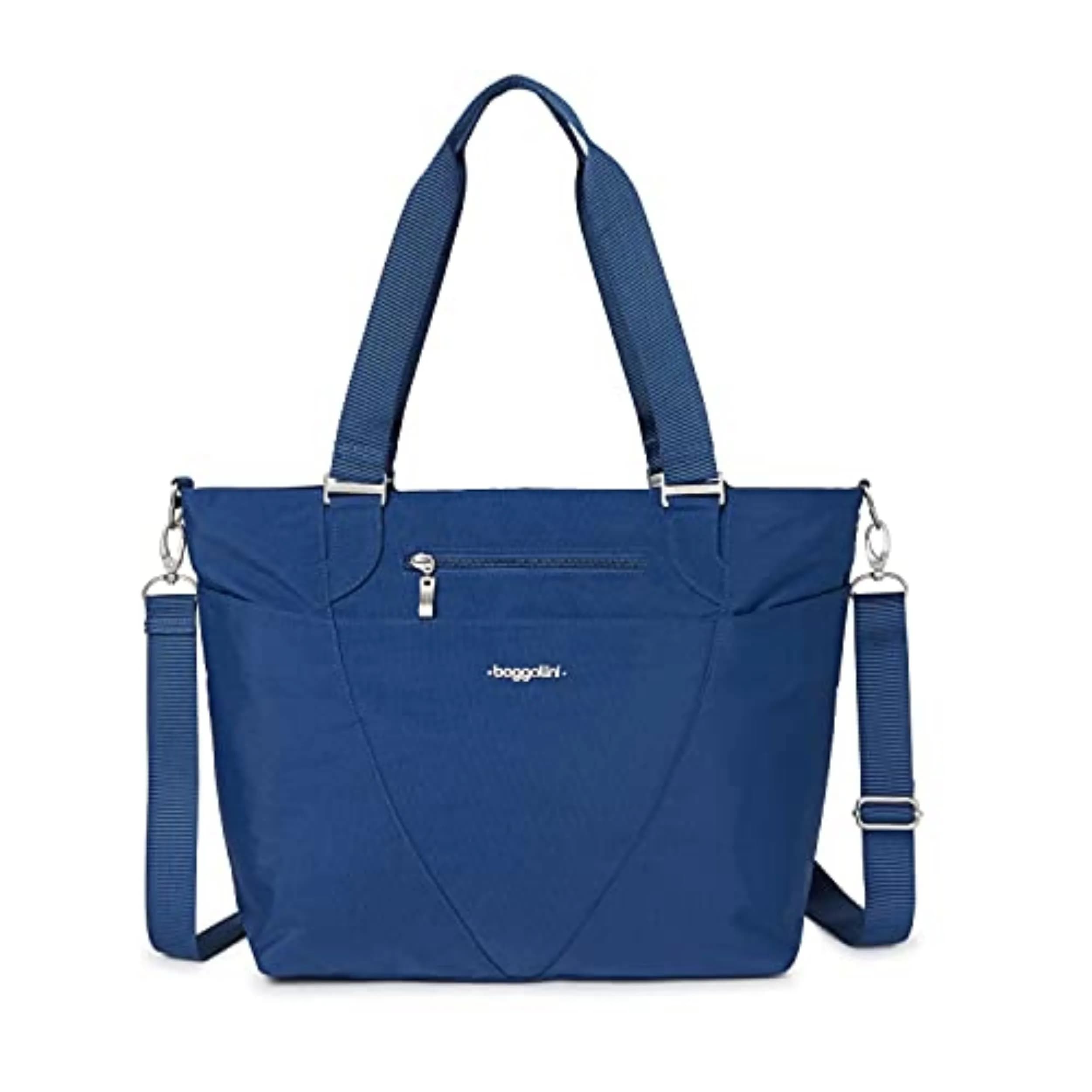 Baggallini Avenue Tote 12x18 Laptop Tote Bag for Women | Lightweight Work Travel Carry On Bag — Pacific