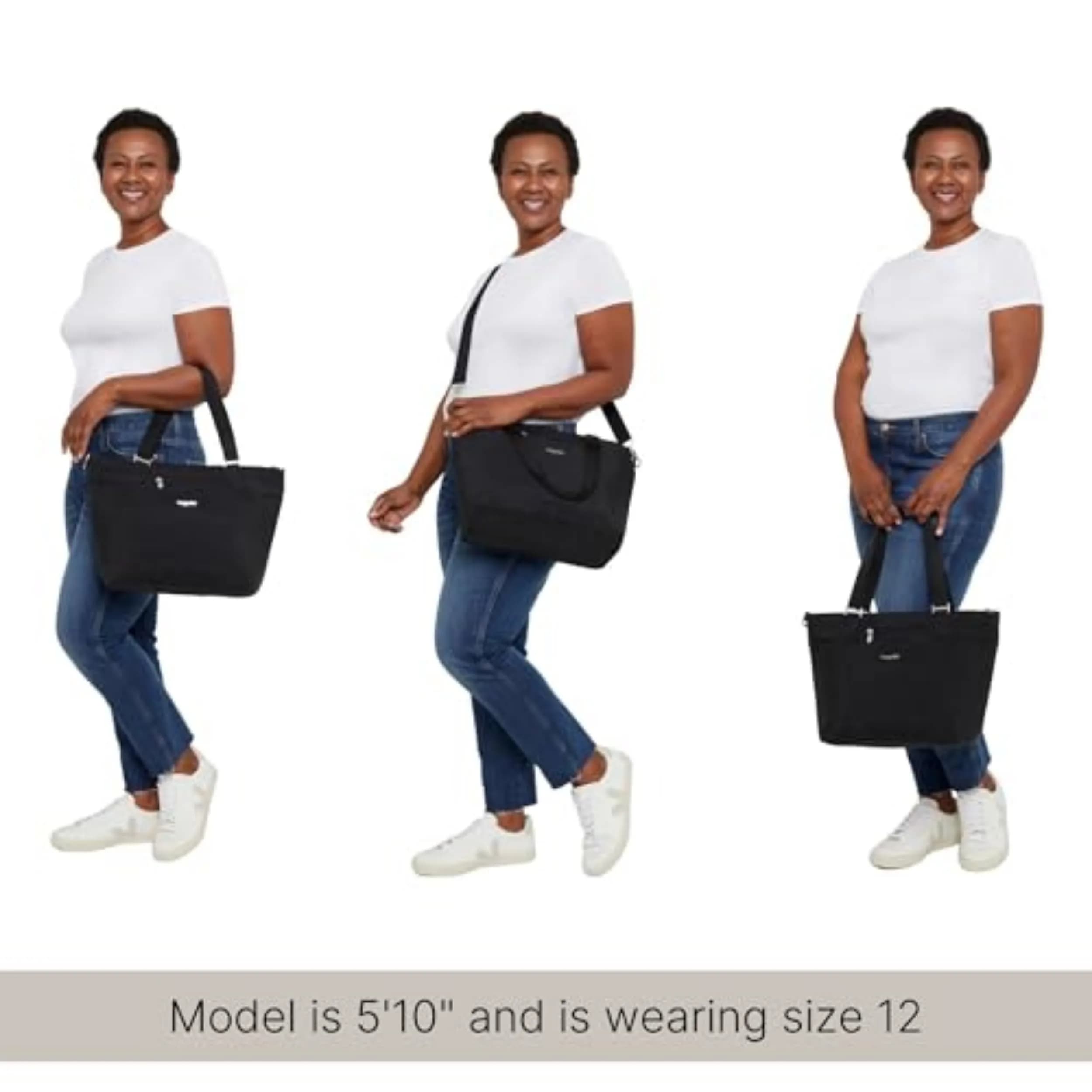 Baggallini Avenue Tote - 12x18 Laptop Tote Bag for Women, 31.6cm x 45.7cm x 13.2cm (12"H x 18"W x 5.5"D) | Water-Resistant Carry-On Bag - view 2
