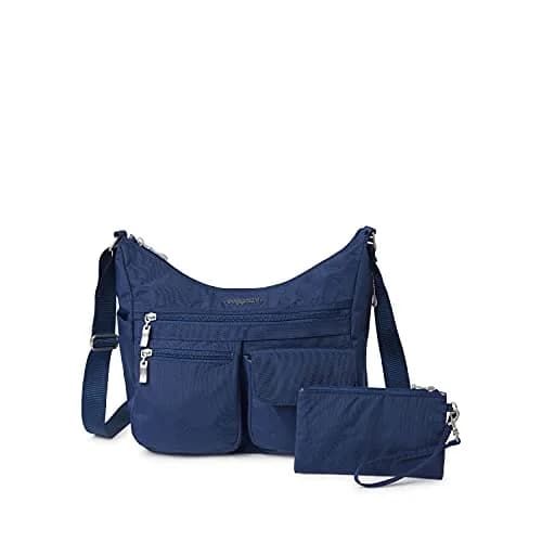 Baggallini Everywhere Bagg Hobo Crossbody Bag 25.5cm (10 inches) | Water-Resistant Travel Bag with RFID Wristlet thumbnail 1