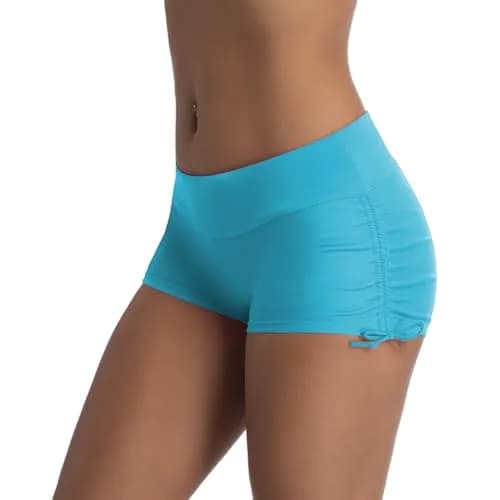 Micosuza Women's Beach Shorts Swimwear Blue XS | UPF 50+ Quick Dry Comfort thumbnail 1