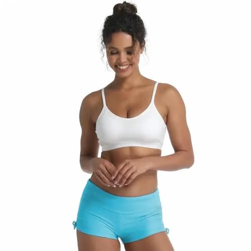 Micosuza Women's Beach Shorts Swimwear Blue XS | UPF 50+ Quick Dry Comfort thumbnail 6