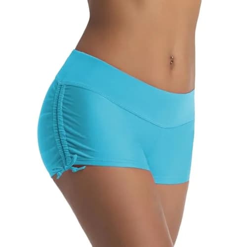 Micosuza Women's Beach Shorts Swimwear Blue XS | UPF 50+ Quick Dry Comfort thumbnail 3