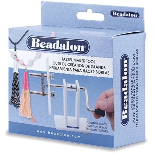 Beadalon Art_Craft_Kit White | Adjustable Tassel Maker for Jewelry & Crafts thumbnail 2