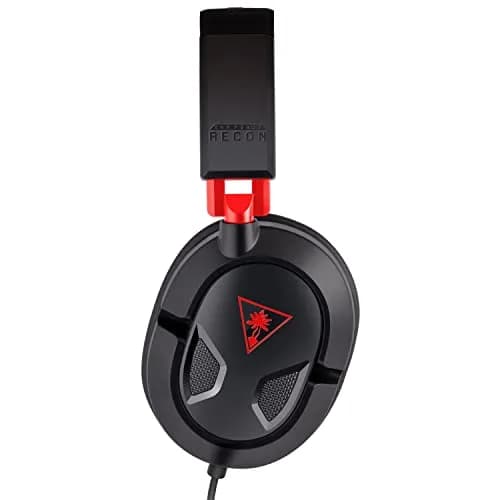 Turtle Beach Recon 50 Wired Gaming Headset for PC, PS5, Xbox | Red & Black Stereo thumbnail 4