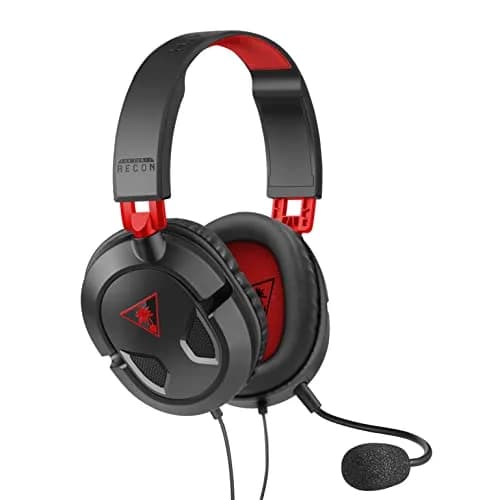 Turtle Beach Recon 50 Wired Gaming Headset for PC, PS5, Xbox | Red & Black Stereo thumbnail 2
