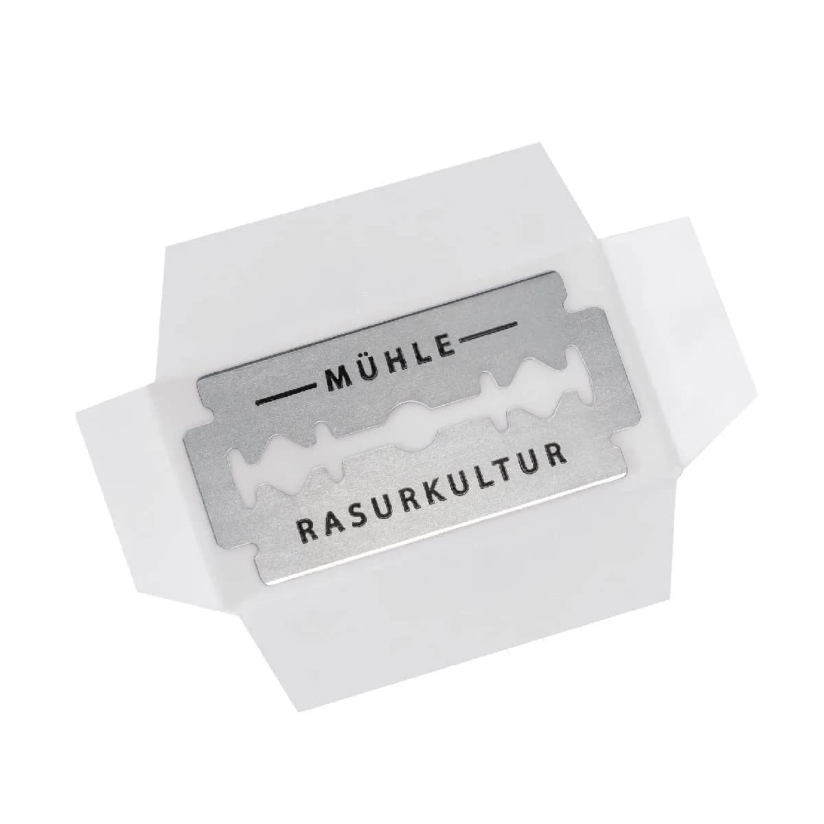 MÜHLE Double Edge Razor Blades 10 Count | 10 Stainless Steel Blades for Safety Razors - view 3