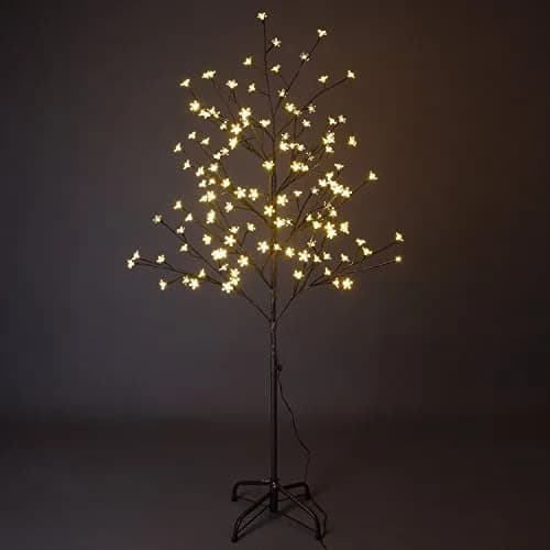 LIGHTSHARE 5FT 128 LED Cherry Blossom Tree | Warm White Lights thumbnail 1
