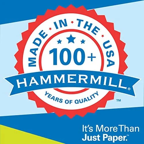 Hammermill Printer Paper, Multipurpose Inkjet Paper 24 lb, 8.5 x 11-96 Bright, 2500 Sheets | Acid-Free, ColorLok Technology thumbnail 3