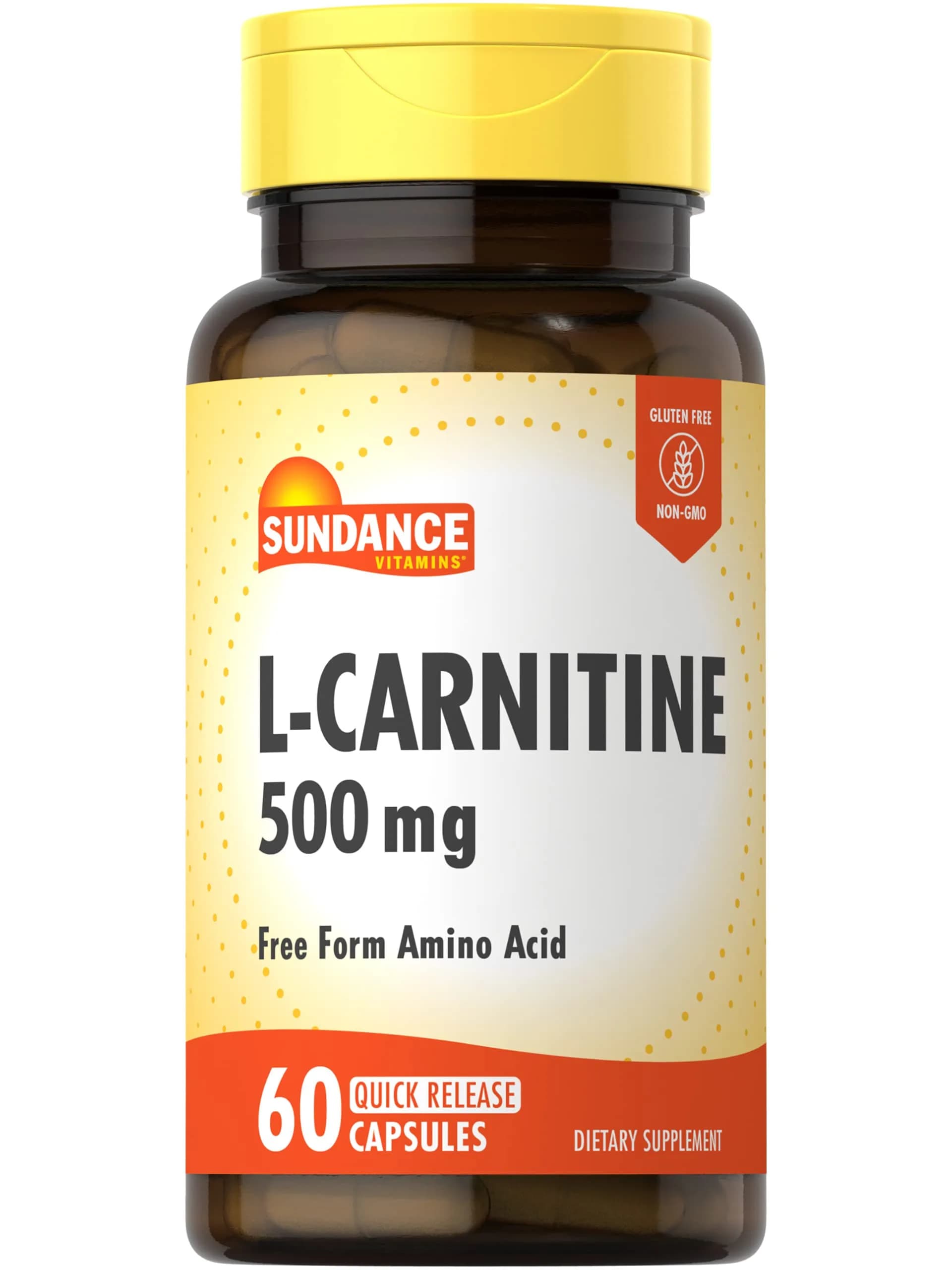 Sundance L-Carnitine 500mg | 60 Capsules for Energy & Heart Support — Capsule