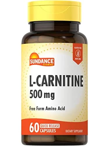 Sundance L-Carnitine 500mg | 60 Capsules for Energy & Heart Support thumbnail 1