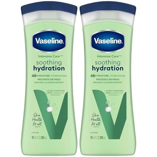 Vaseline Intensive Care Aloe Soothe Body Lotion 2-Pack | 400ml (13.53 Fl Oz) | Heals Dry Skin thumbnail 1