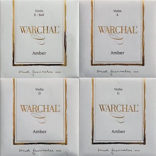 Warchal Amber Violin String Set with E Ball End, 4/4 Size thumbnail 1