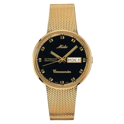 MIDO Commander 1959 Swiss Automatic Watch 37mm | Classic Vintage Design with Gold PVD Coating thumbnail 1