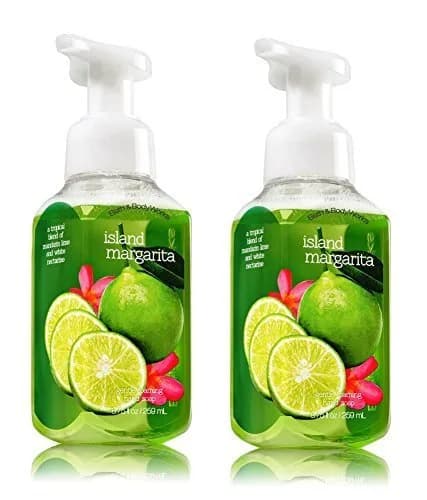 Bath & Body Works Island Margarita Gentle Foaming Hand Soap Pack of 2 | Refreshing Scent, Dermatologist Tested