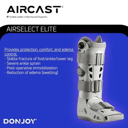 AIRCAST AirSelect Elite Walking Boot X-Small | Support for Foot & Ankle Fractures thumbnail 3
