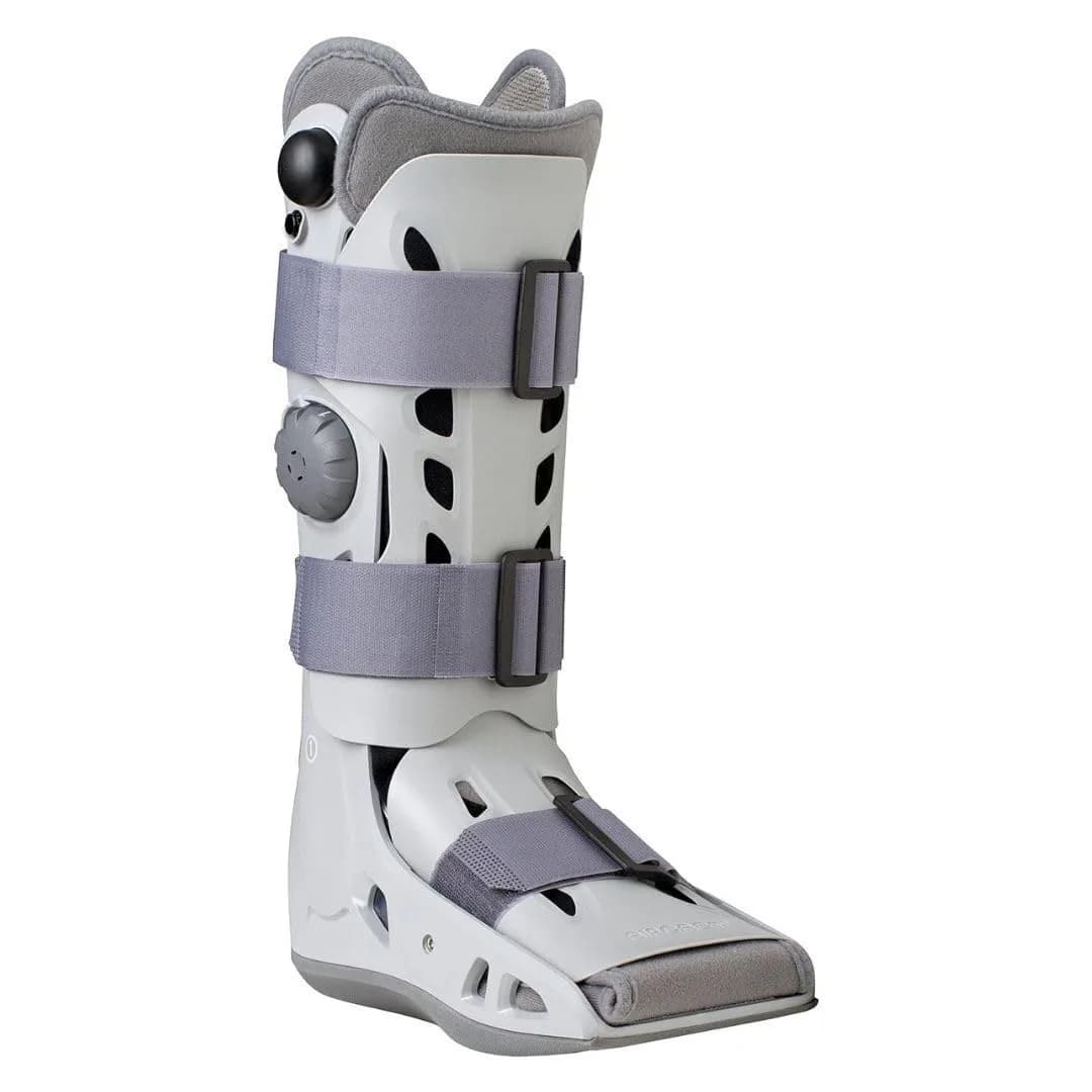 AIRCAST AirSelect Elite Walking Boot (Gray, Large) | Support & Edema Control with Open-Frame Ventilation — Large