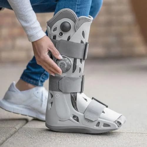 AIRCAST AirSelect Elite Walking Boot (Gray, Large) | Support & Edema Control with Open-Frame Ventilation thumbnail 7