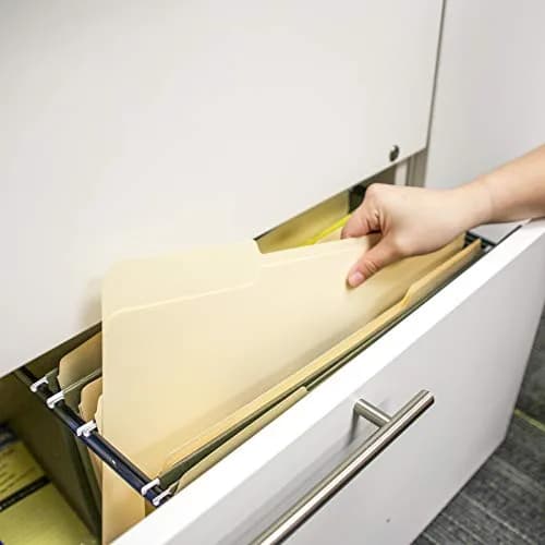 BAZIC Products Manila File Folders 1/3-Cut Letter Size 12-Pack | Durable Paper Stock for Office, School, Home thumbnail 4