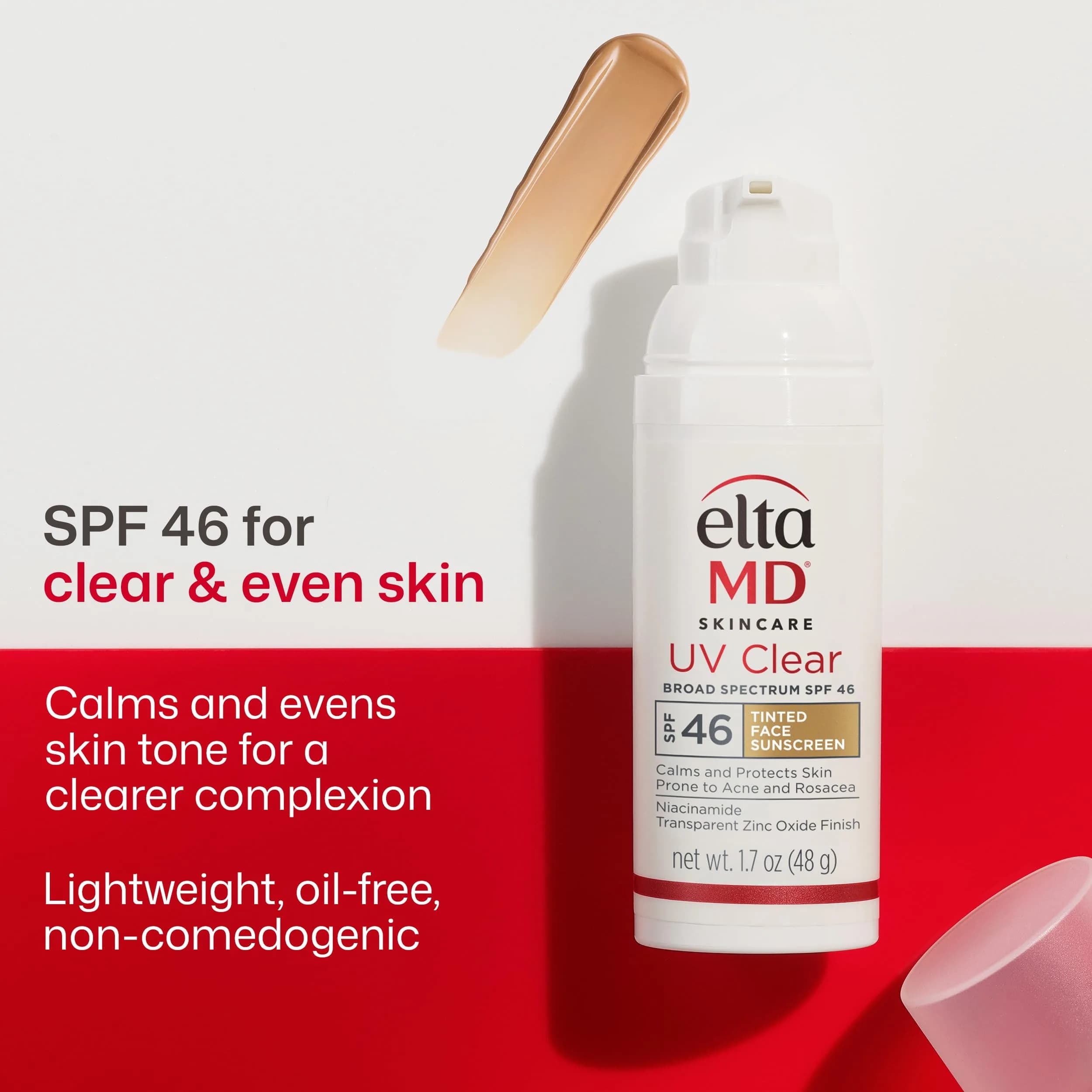 EltaMD UV Clear Deep Tinted Face Sunscreen SPF 46 for Deep Skin Tones - 1.7 oz Pump - view 2