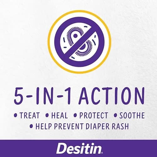 Desitin Maximum Strength Diaper Rash Paste 4.8 oz (136 g) | 40% Zinc Oxide for 12-Hour Protection thumbnail 4