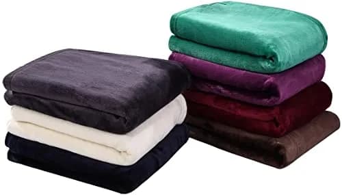 HYSEAS Flannel Fleece Throw Blanket Dark Grey | Super Soft Plush Microfiber for Couch & Bed thumbnail 9