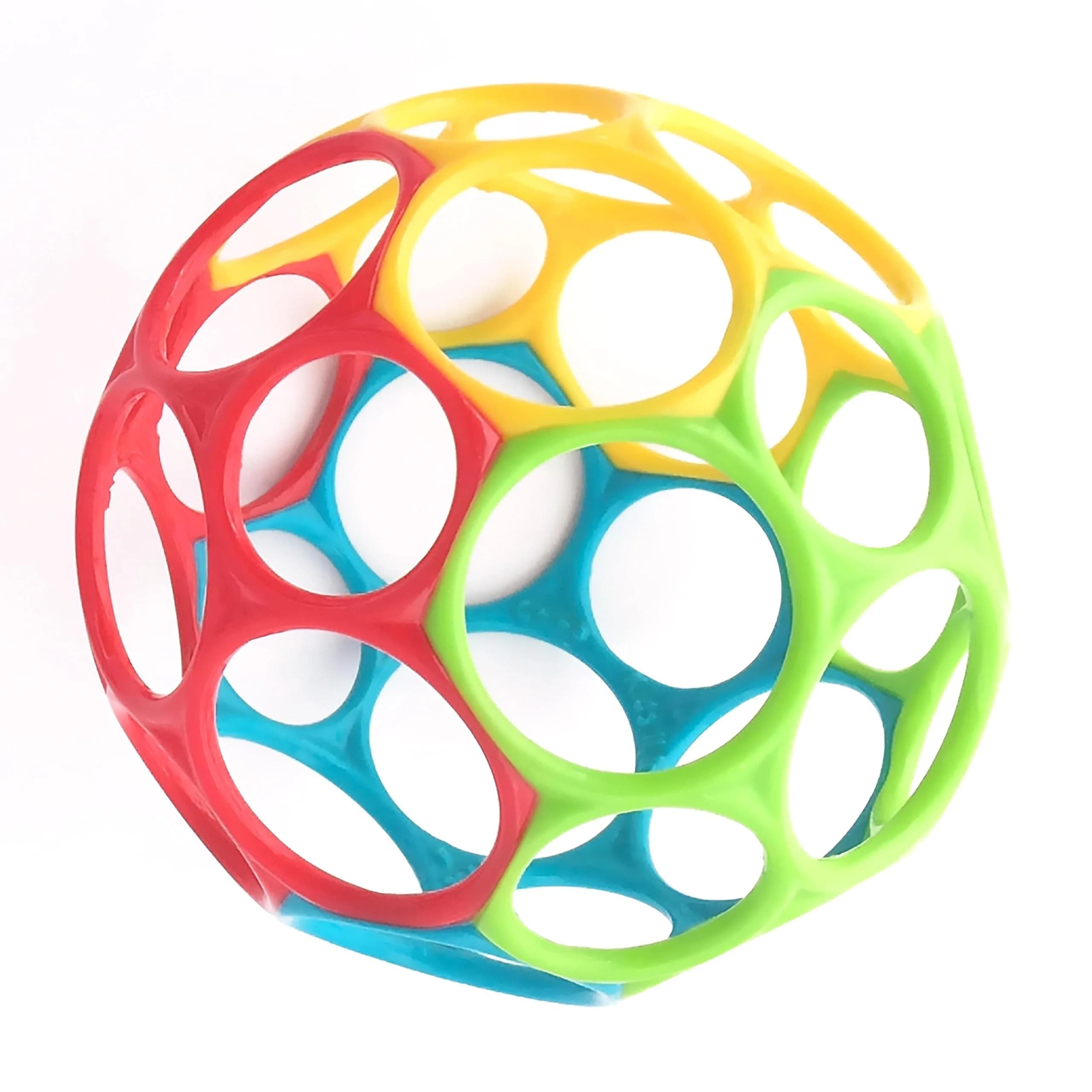 Bright Starts Winnie the Pooh Oball Rattle Toy - Yellow/Red/Blue, Infant Newborn & Up, 4 Inches - main product image