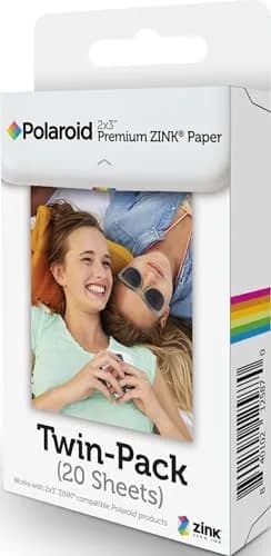 Polaroid POLZ2X320 Premium Zink Photo Paper Twin Pack 20 Sheets | Sticky-Backed, Smudge-Proof Prints for Instant Cameras thumbnail 1