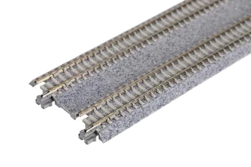 Kato N Unitrack 248mm (9.75 inch) Straight Double Track Section (2 pcs) | Compatible with N Scale Model Railroads thumbnail 2
