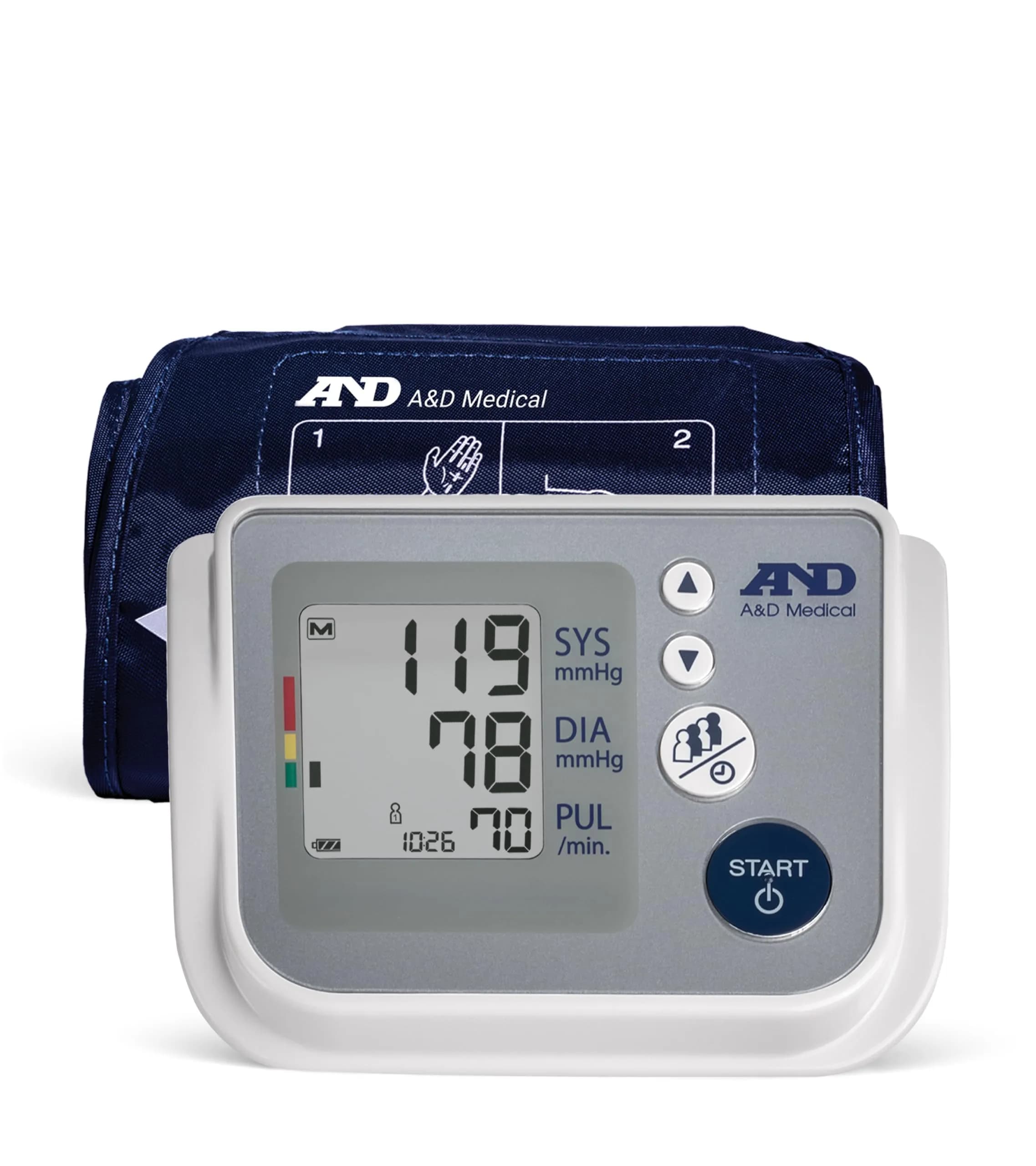 A&D Medical UA-767F Automatic Blood Pressure Monitor | 4 Users, 60 Memories/User, Wide Cuff 22-42cm, App Compatible - main product image