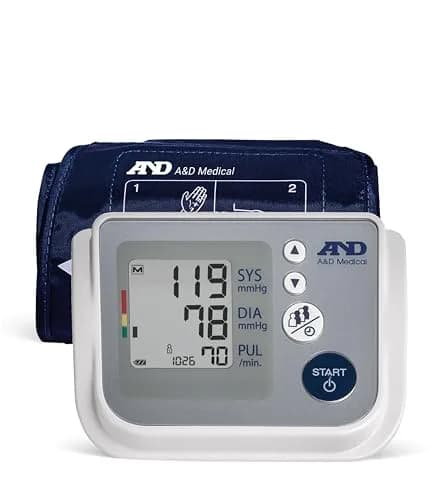 A&D Medical UA-767F Automatic Blood Pressure Monitor | 4 Users, 60 Memories/User, Wide Cuff 22-42cm, App Compatible thumbnail 1
