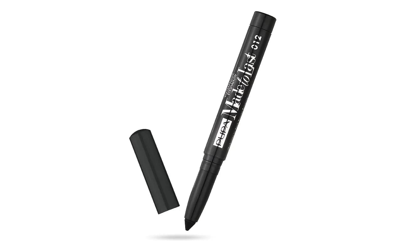Pupa Milano Made To Last Eyeshadow Waterproof - 012 Extra Black | Water-Resistant, Intense Pigment, 0.049 oz — 012 Extra Black