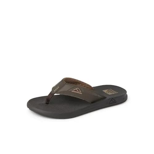 Reef Phantoms Mens Beach Flip Flop Water Friendly Supportive Molded Footbed Brown 9 thumbnail 1