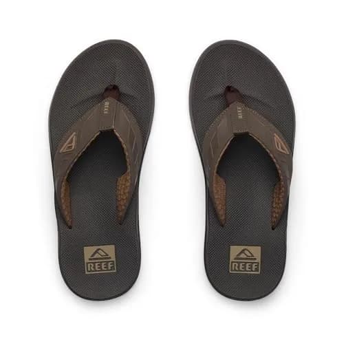 Reef Phantoms Mens Beach Flip Flop Water Friendly Supportive Molded Footbed Brown 9 thumbnail 5