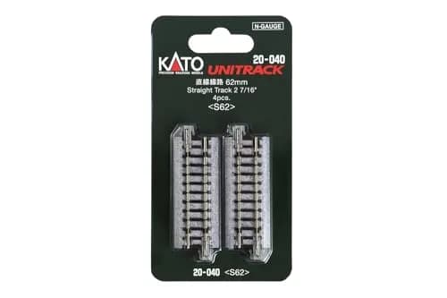 Kato N Unitrack 62mm 2 7/16 inch Straight Track | 4pcs Plastic Hobby Model thumbnail 4