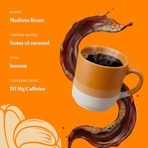 Four Sigmatic Organic Mushroom Coffee Mix with Lion's Mane & Chaga 10 Packets | 50mg Caffeine per Serving thumbnail 5