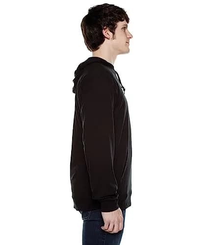Cottonhood Lightweight Jersey Full Zip Hoodie for Men | Slim Fit, Soft Long Sleeve, Breathable, 28-inch Length thumbnail 3