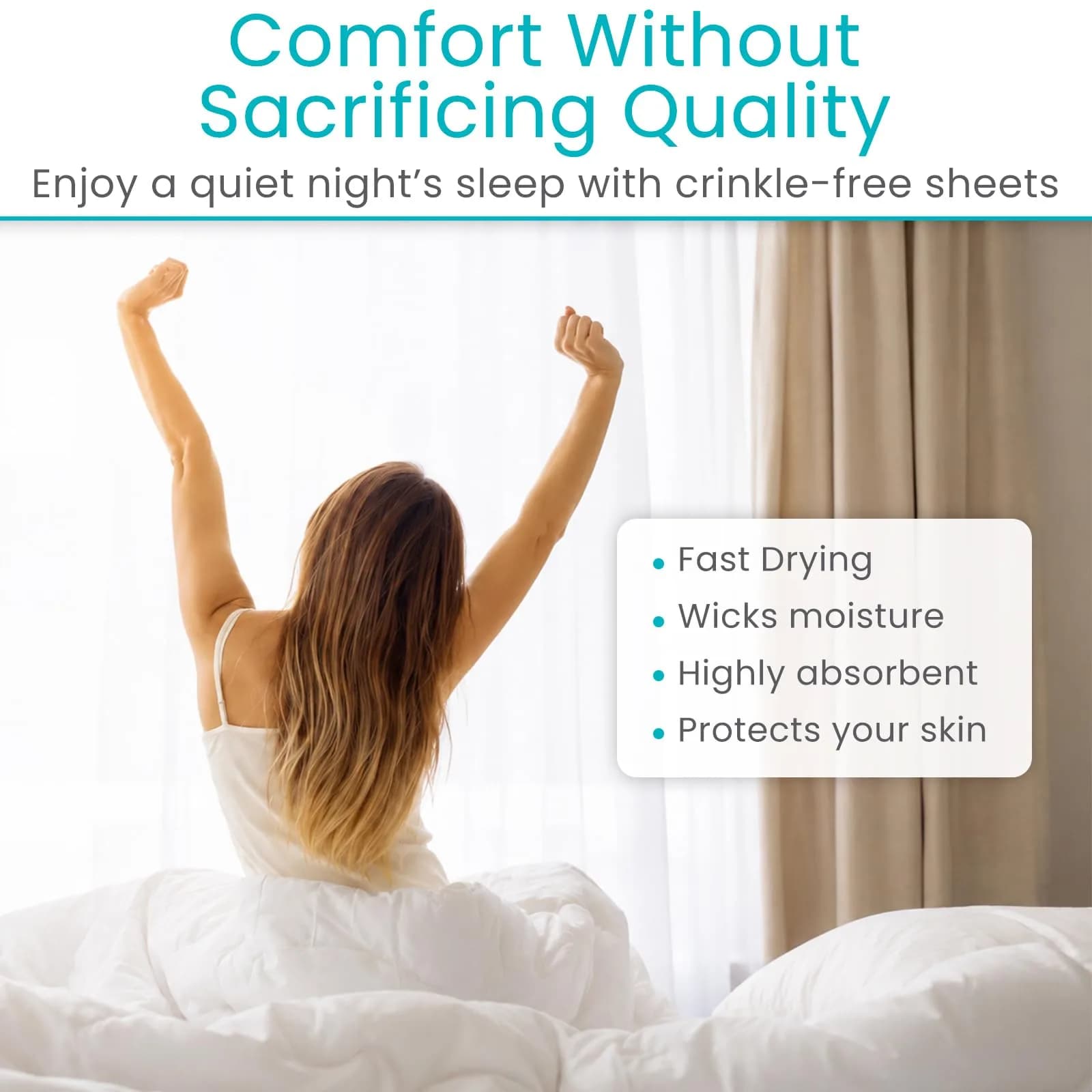 SURES Washable Waterproof Bed Pad Mattress Protector 83cm x 132cm (34" x 52") | Effective Leakproof Protection - view 6