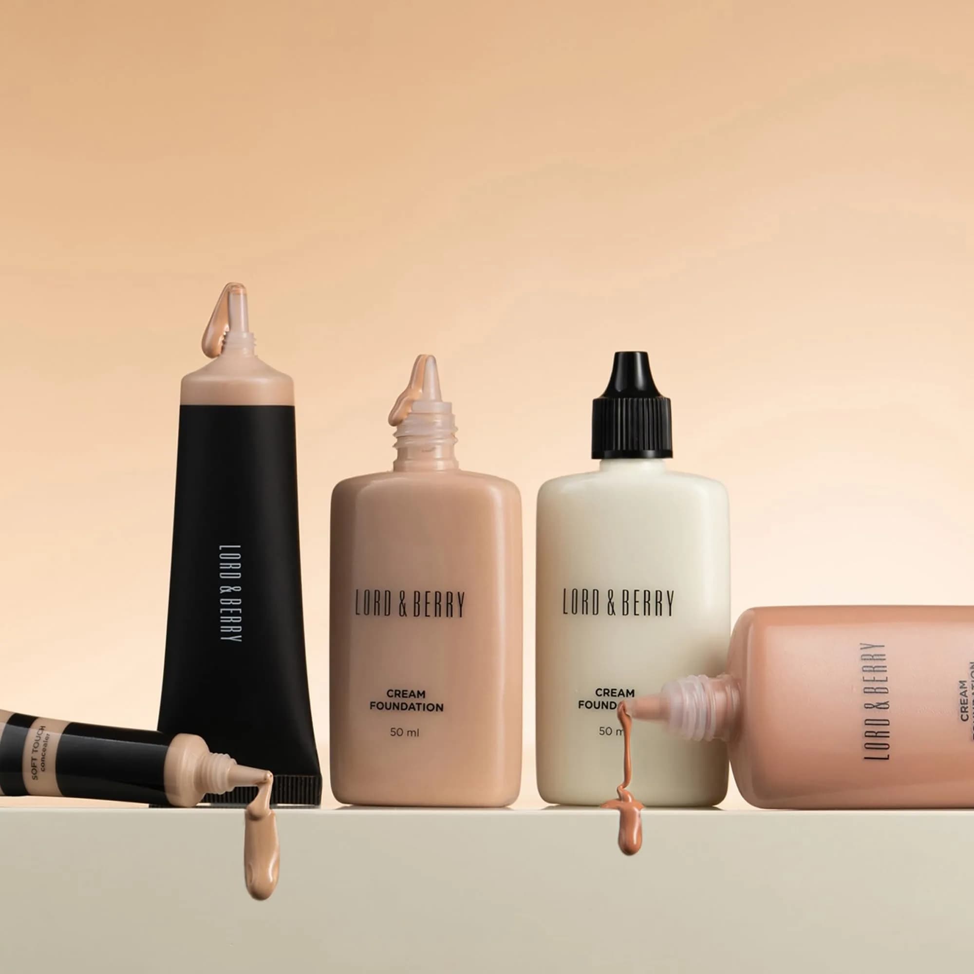 Lord & Berry Cream Foundation Makeup Full Coverage Lightweight Liquid Foundation 50ml (1.69 Fl Oz) | Natural Matte Finish for All Skin Types - view 3