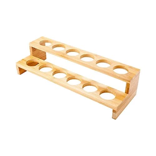 Restaurantware Multi Level Food Cone and Sushi Hand Roll Display Stand 13.5" | Eco-Friendly Bamboo thumbnail 2
